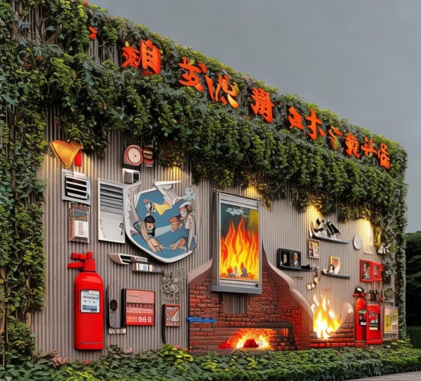 消防安全文化墙工程，守护家庭幸福的绿色防线